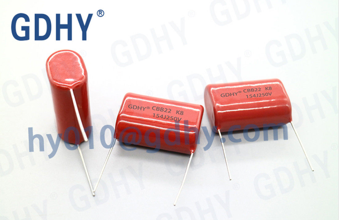 Metallized Polypropylene Film Capacitor CBB22 154j250v 0.15uf P10